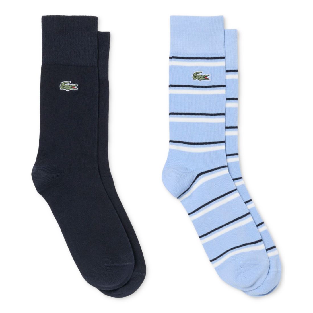 Lacoste Men's Ribbed Crew Socks, 2-Pack