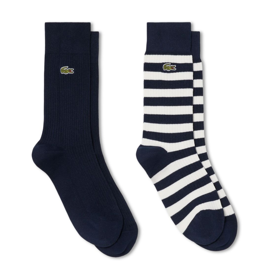 Lacoste Men's Fancy Crew Socks, 2-Pack