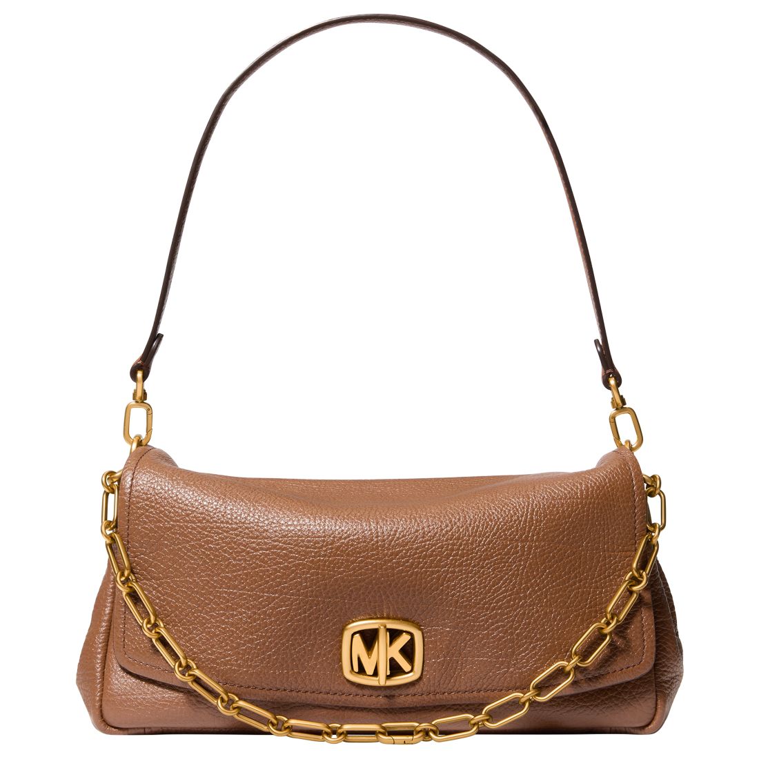 Michael Kors Michael Michael Kors Bryant Convertible Chain Leather Medium Shoulder Handbag