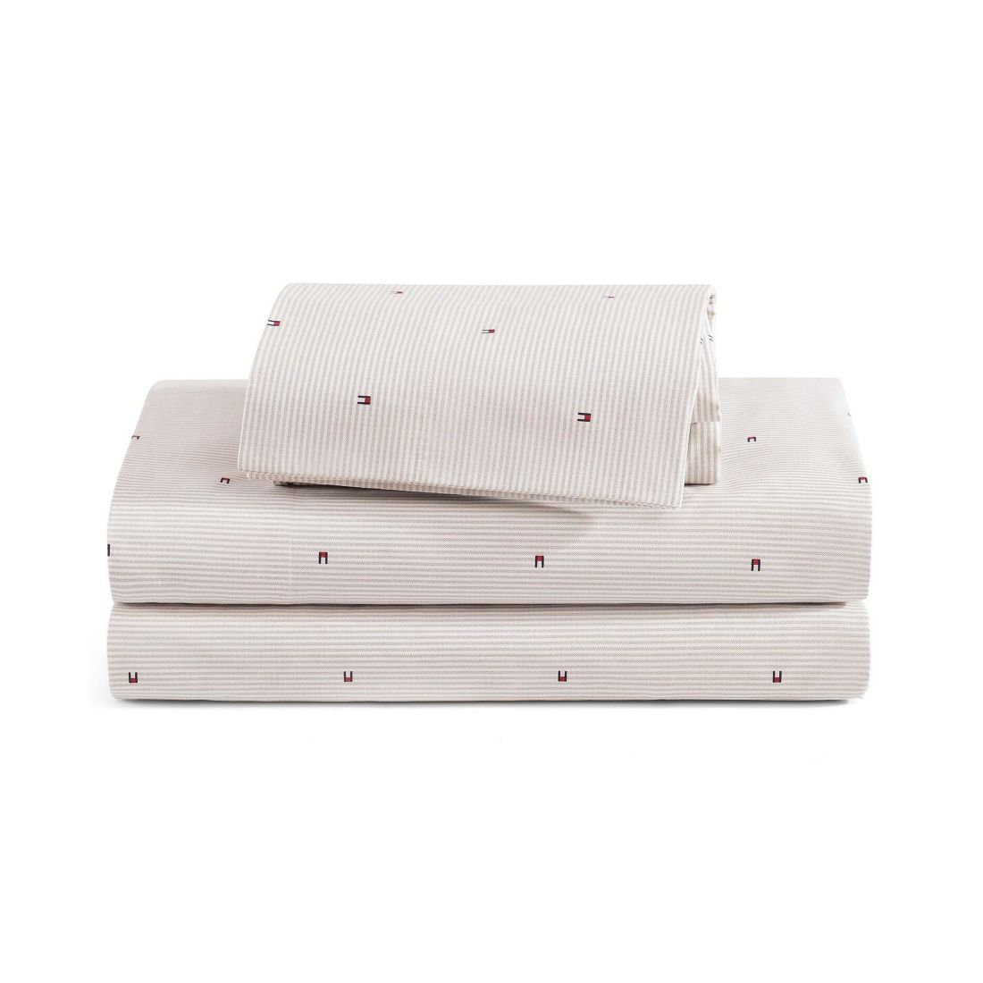 Tommy Hilfiger Ithaca Flag Stripe Cotton Percale 4-Piece Sheet Set, King