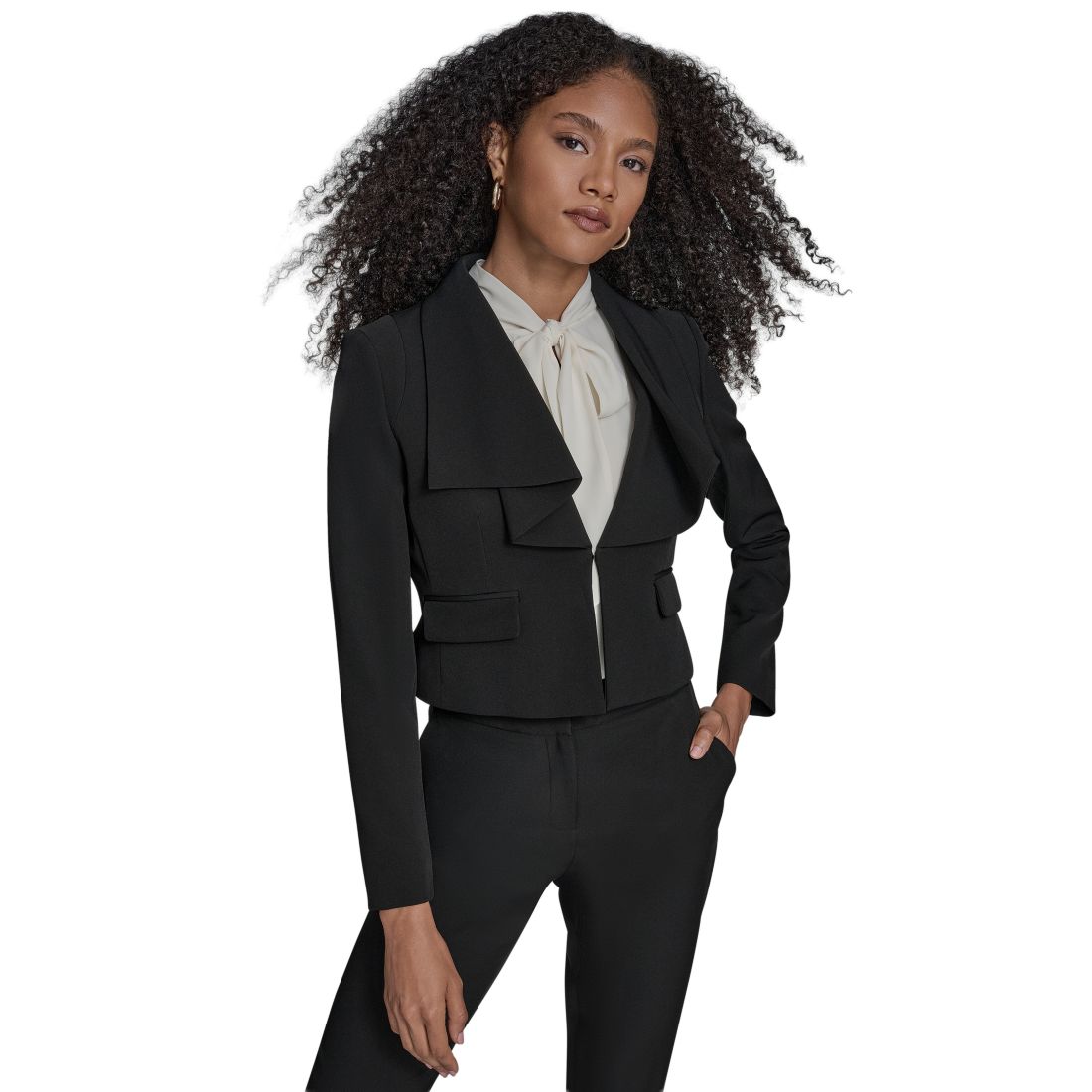 Bcbg Women's Collar Long Sleeve Jacket