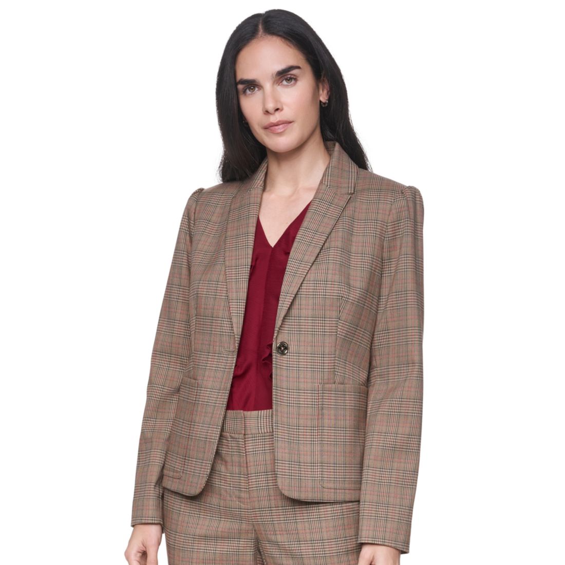 Tommy Hilfiger Women's Notch-Collar One-Button Jacket