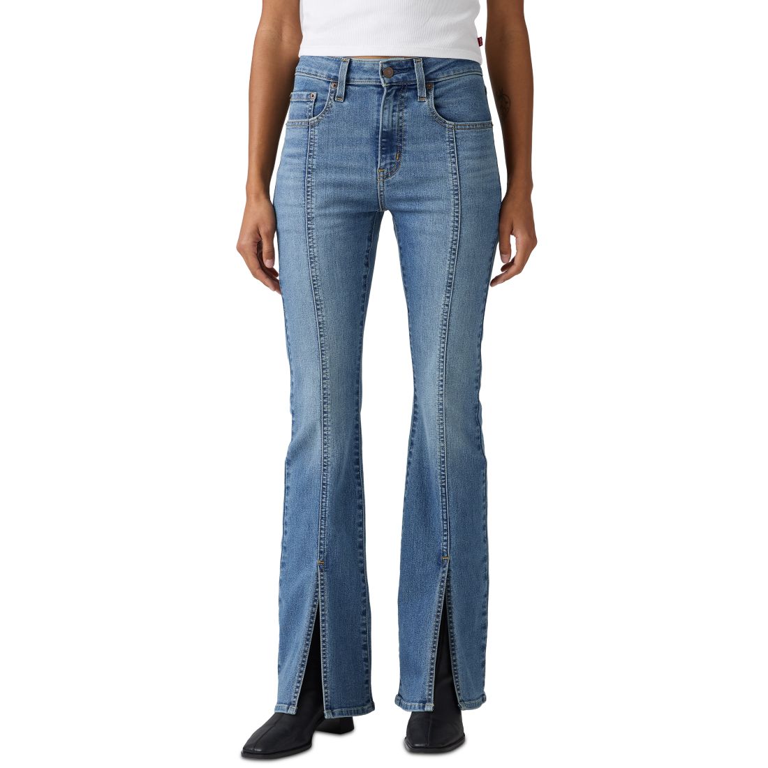 Levi s Juniors' 726 Split-Hem Flare Jeans
