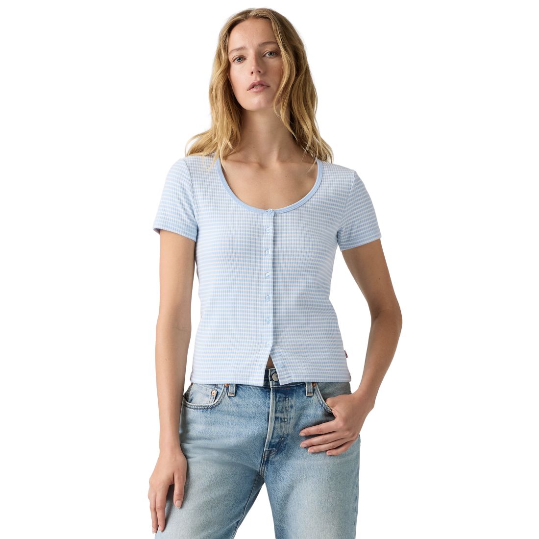 Levi's Women's Austen Button-Up Short-Sleeve Top