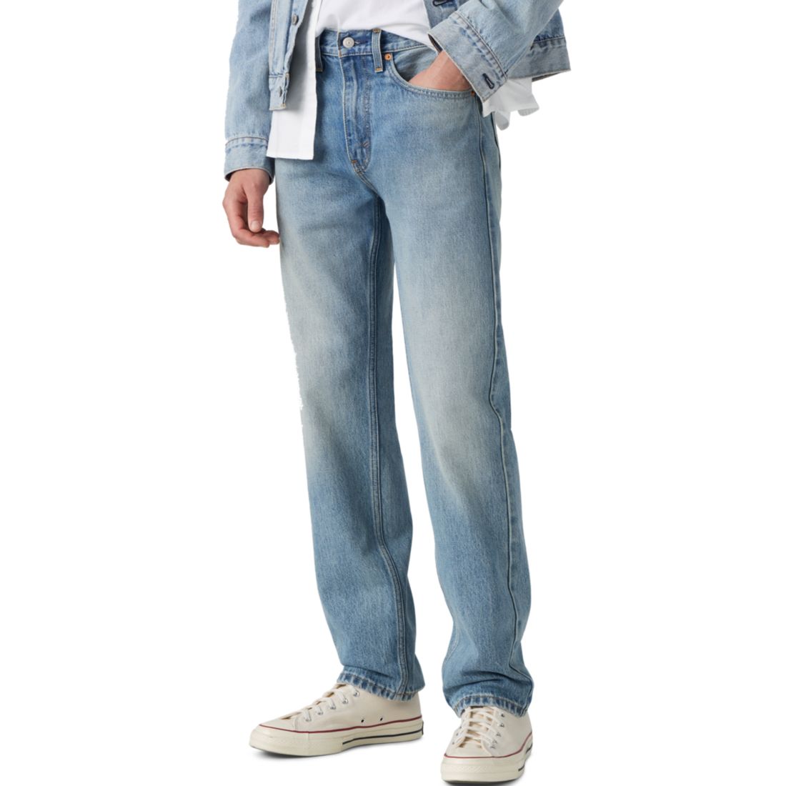 Levi s Men's Blue Tab 505 Regular-Fit Jeans