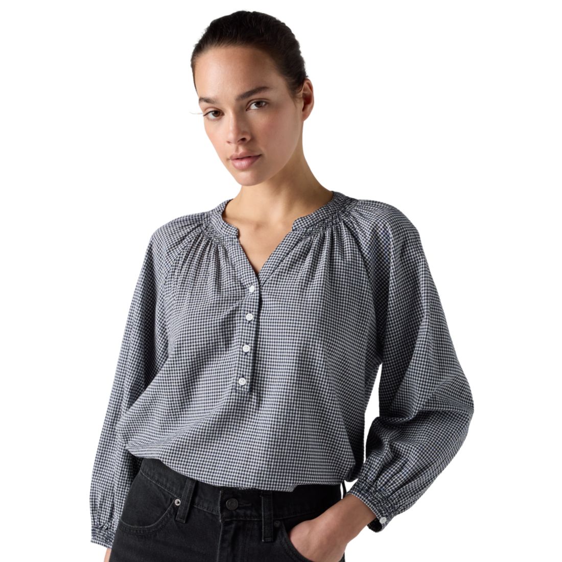 Levi s Women's Reverie Split Neck Blouse