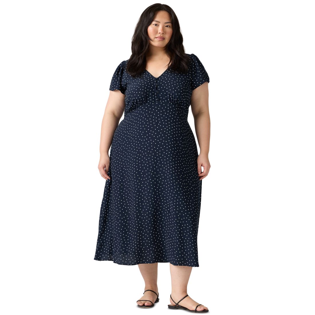 Levi's Plus Size Lilith V-Neck Midi Dress