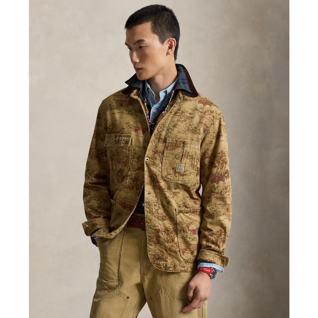 Polo Ralph Lauren Men's Printed Utility Jacket
