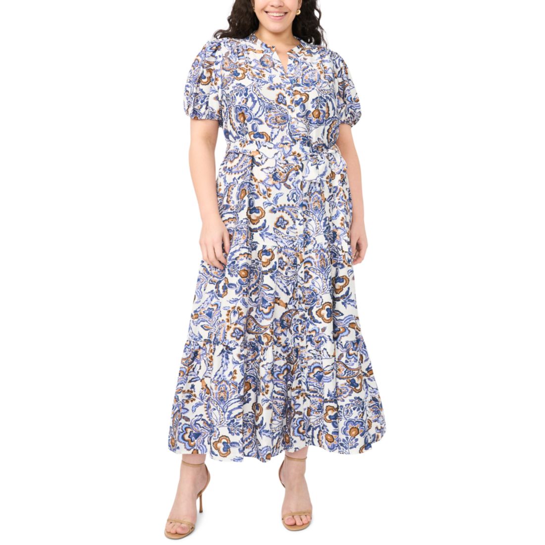 chinese dress ladies Plus-Size Long Casual Sleeveless Maxi Dress– PromGirl main image 0