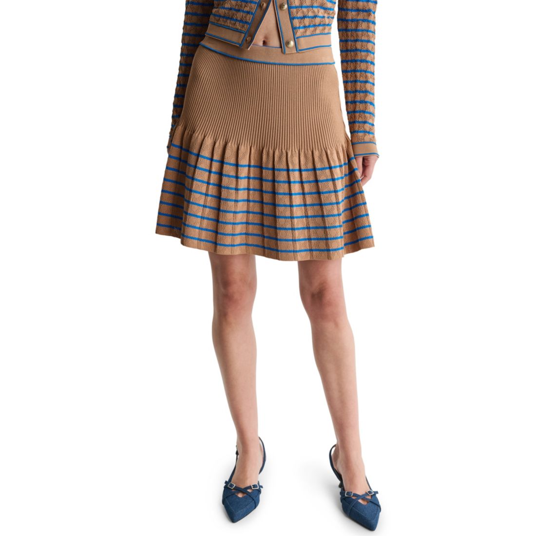 Bcbg Women's A-Line Pull-On Mini Sweater Skirt