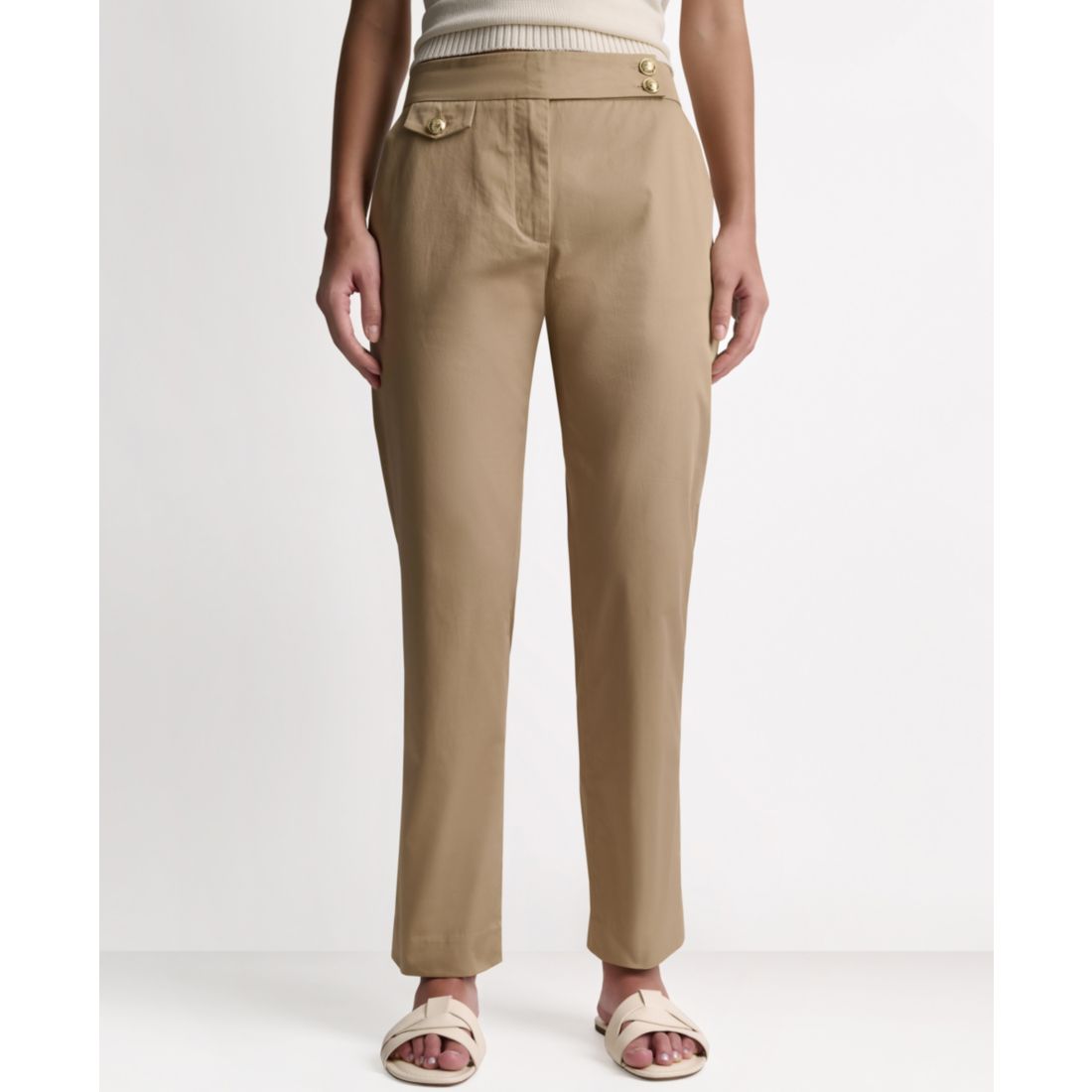 Bcbg Women's Straight-Leg Mid-Rise Pants