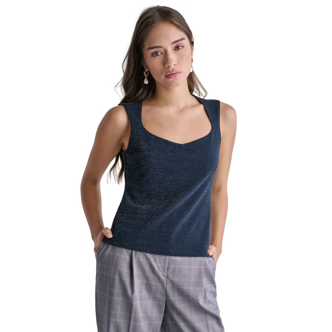 Bcbg Women's Sleeveless V-Neck Top