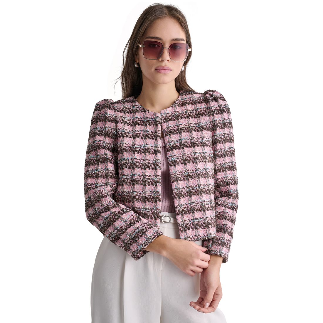 Bcbg Women's Novelty Open-Front Blazer
