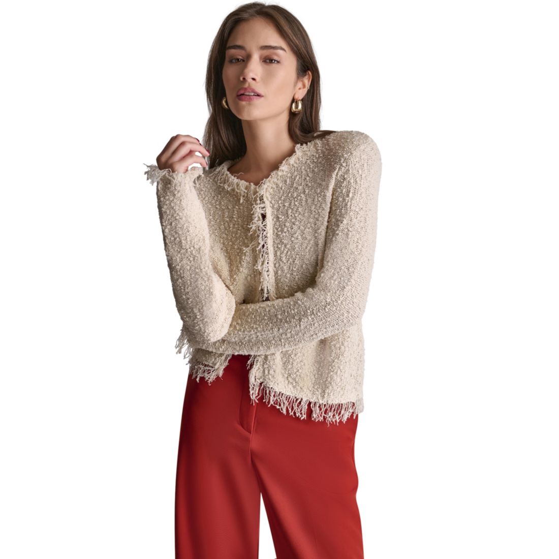 Bcbg Women's Open-Front Long-Sleeve Jacket