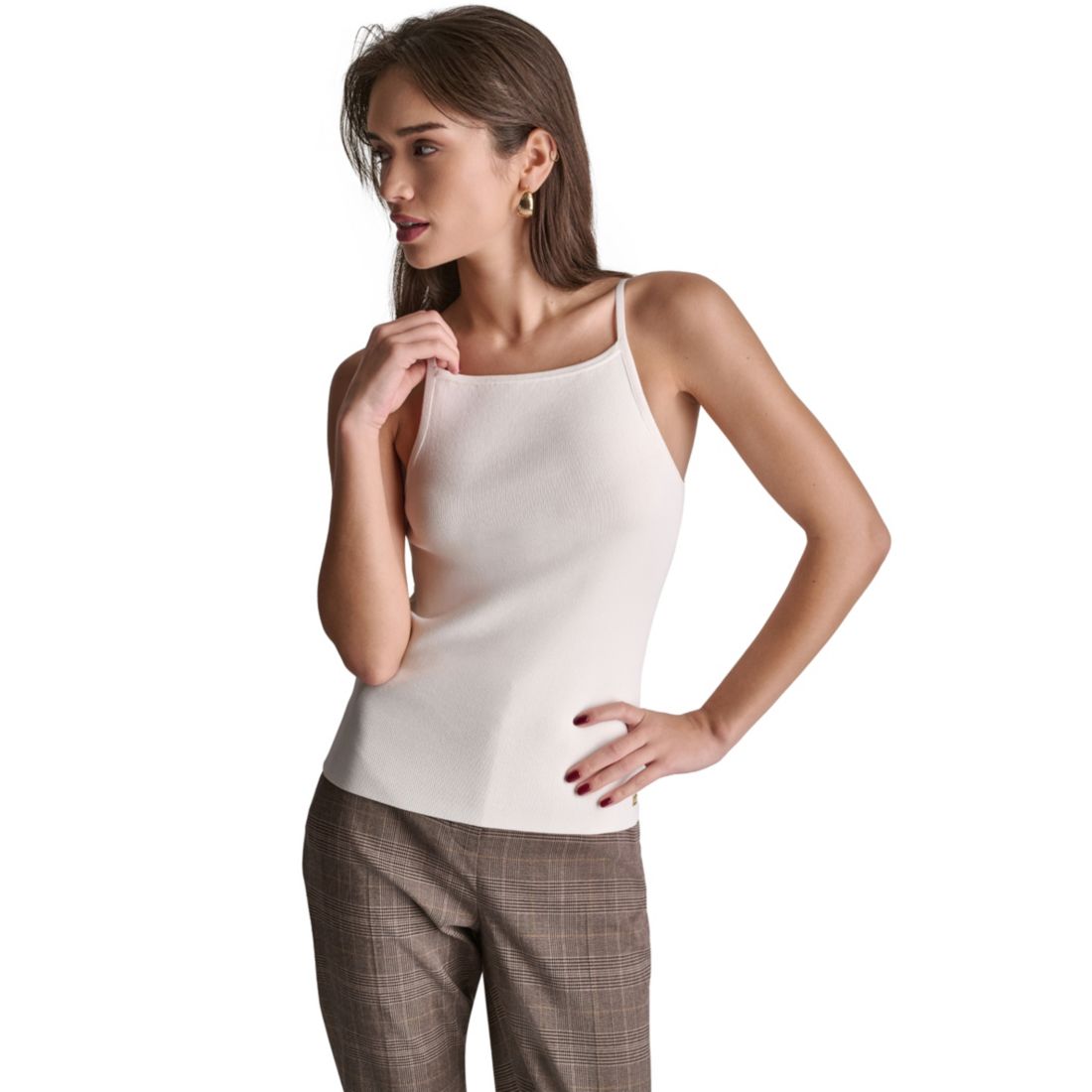 Bcbg Women's Square Neck Knit Top