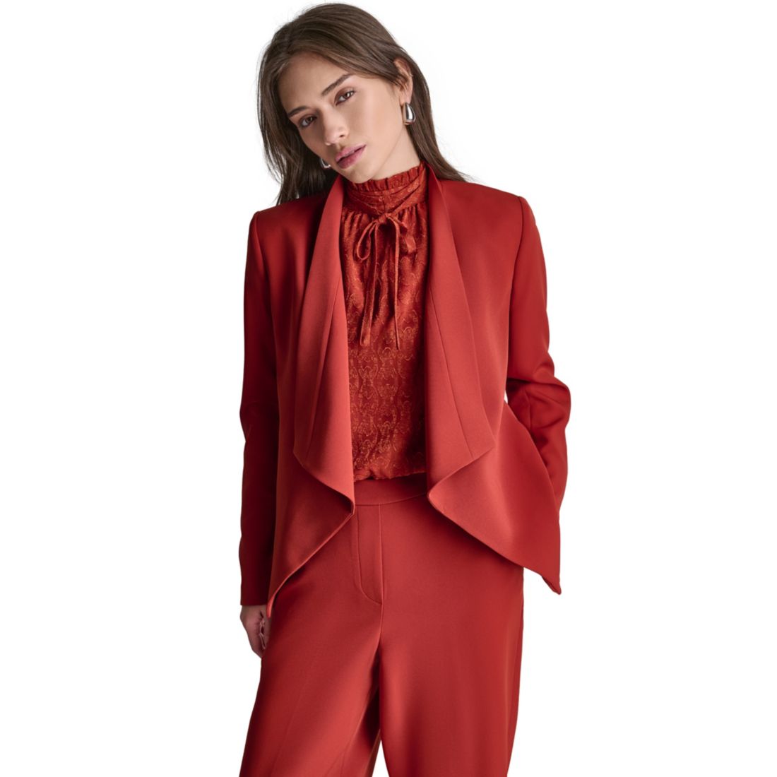 Bcbg Women's Open-Front Collared Jacket