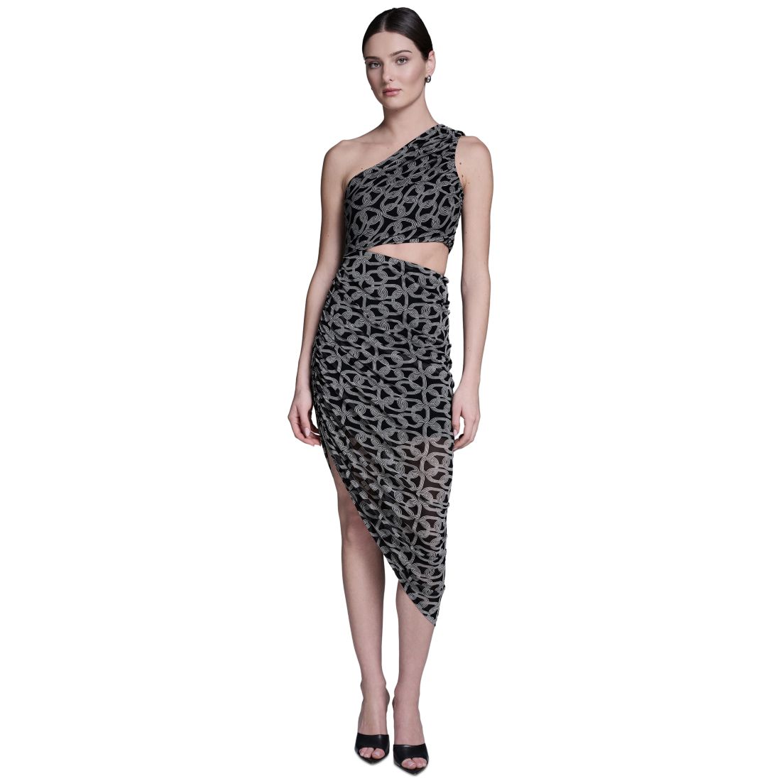 Bcbg Women's One-Shoulder Midi Dress