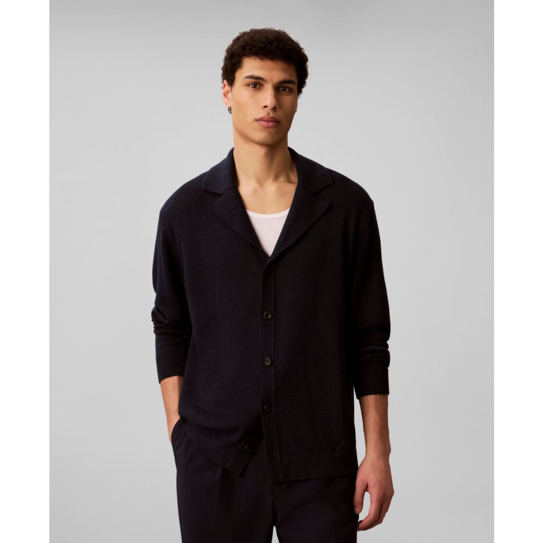 Calvin Klein Men's Linen-Blend Regular-Fit Sweater