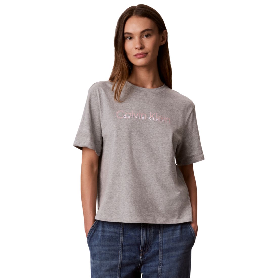 Calvin Klein Performance Women's Double Logo High Hip T-Shirt