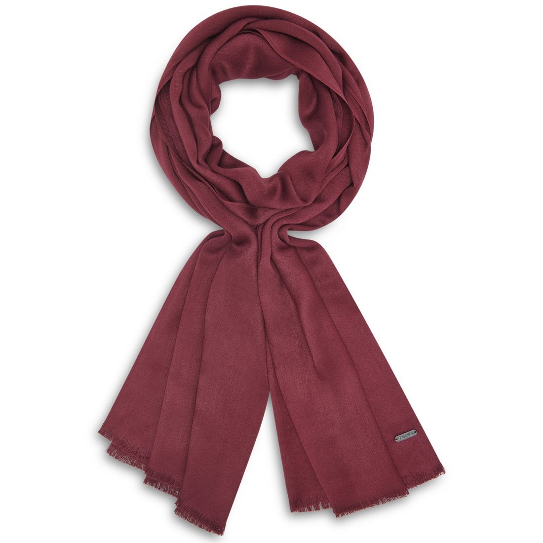 Calvin Klein Women's Solid Satin-Feel Pashmina Scarf