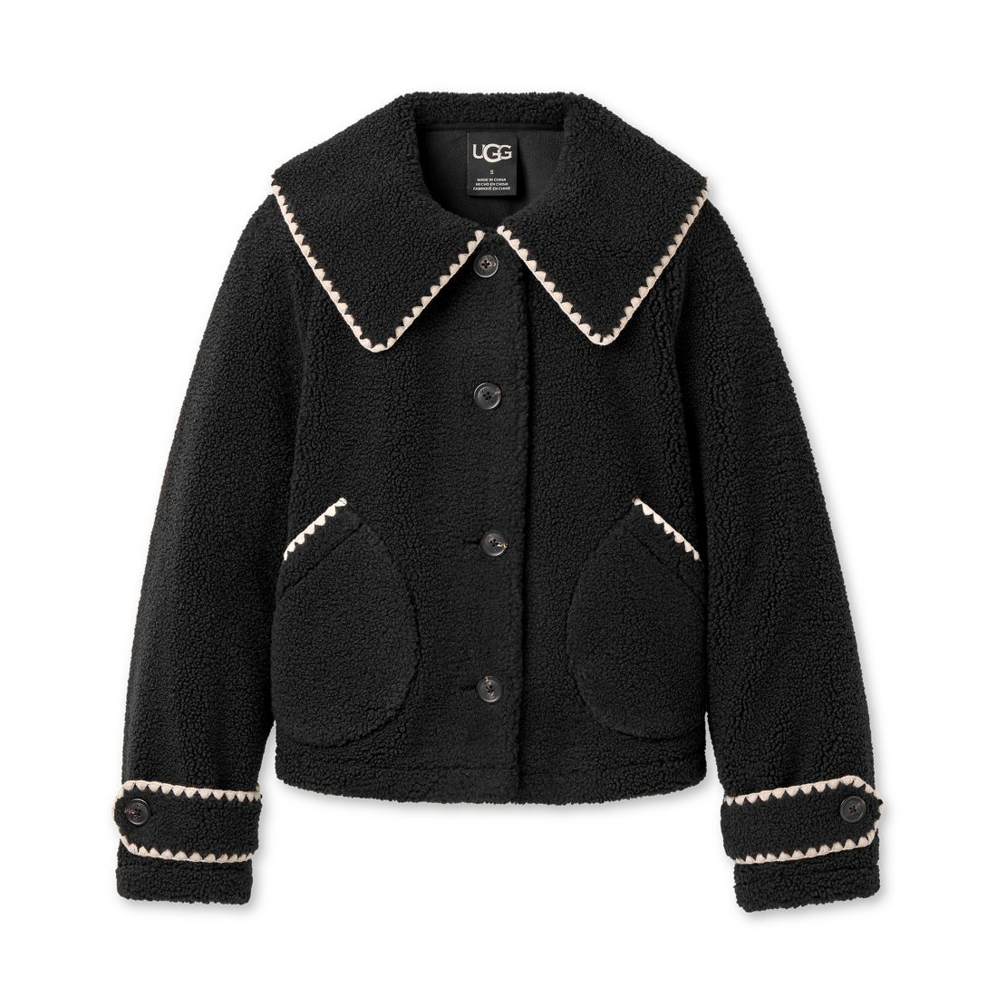 UGG Women's Nikia Relaxed-Fit Collared Neck Jacket