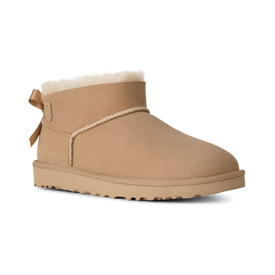 UGG Women's Ultra Mini Bailey Bow Round Toe Booties