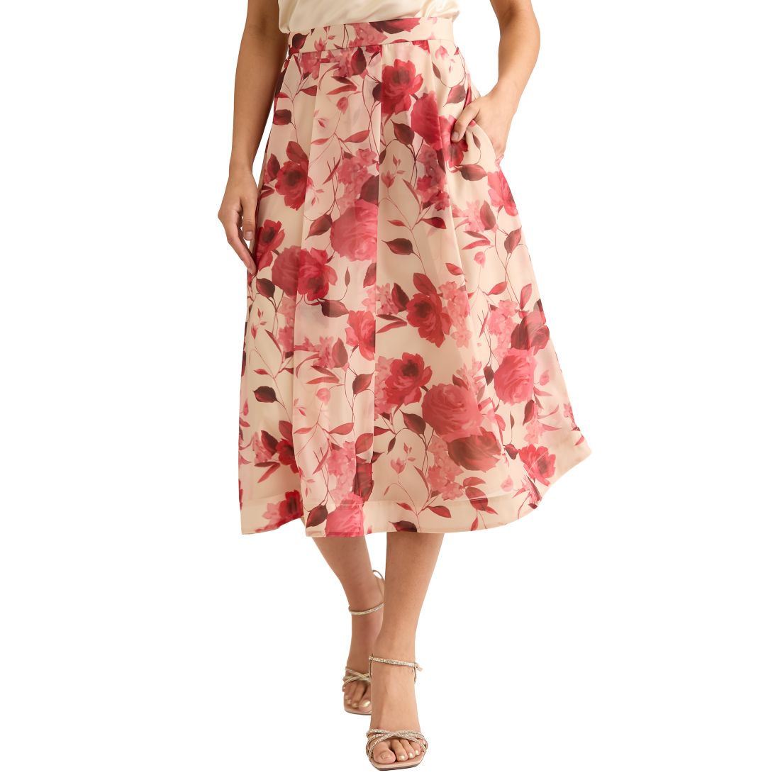 Muse Women's A-Line Midi Skirt