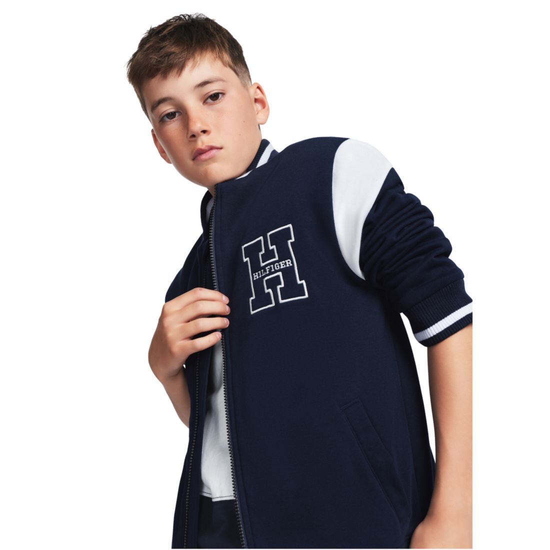 Tommy Hilfiger Boys' 8-20 Collegiate Bomber Jacket