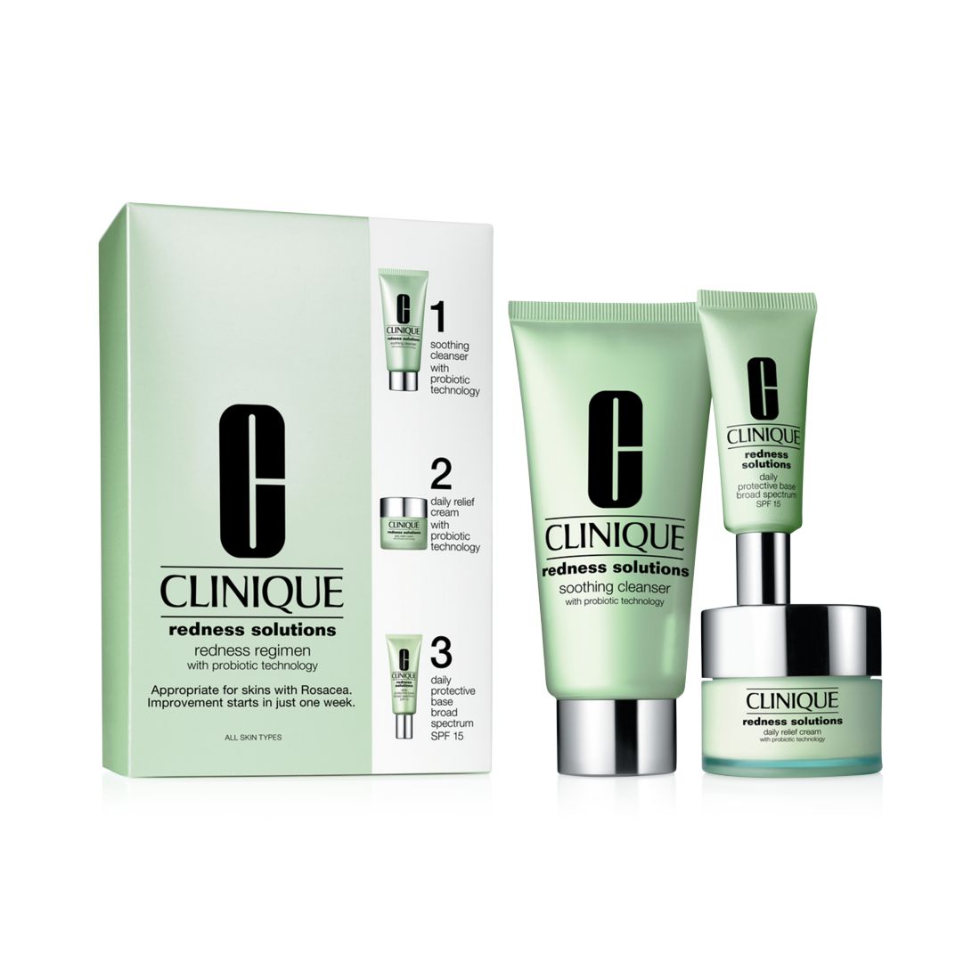 Clinique Redness Solution Redness Regimen Skincare Set