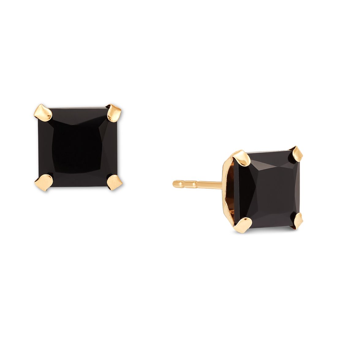 Macy's Onyx Stud Earrings in 14k Gold