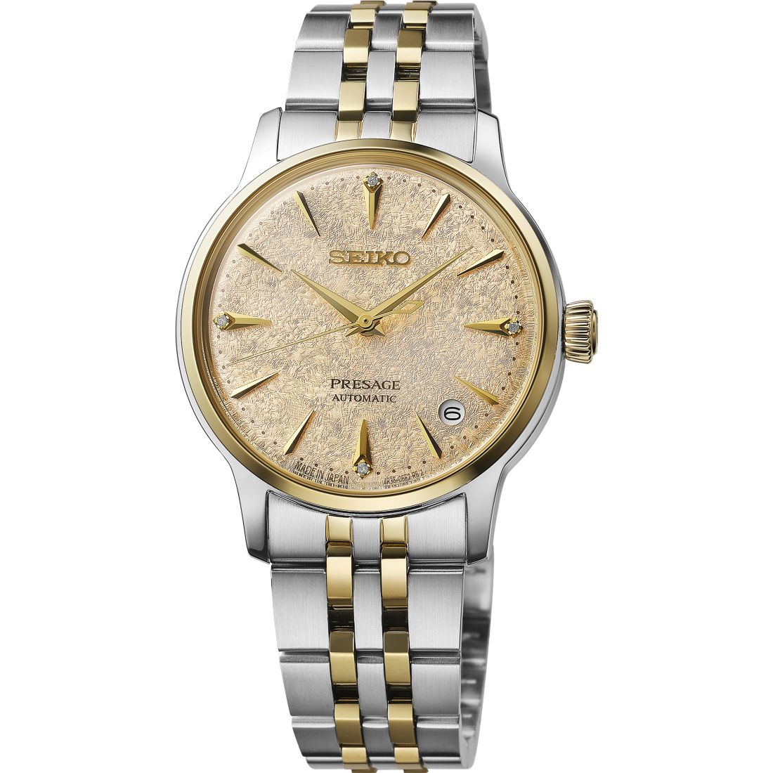 Seiko Women's Presage Cocktail Time Mid-Size Two-Tone Automatic Bracelet Watch, 34mm