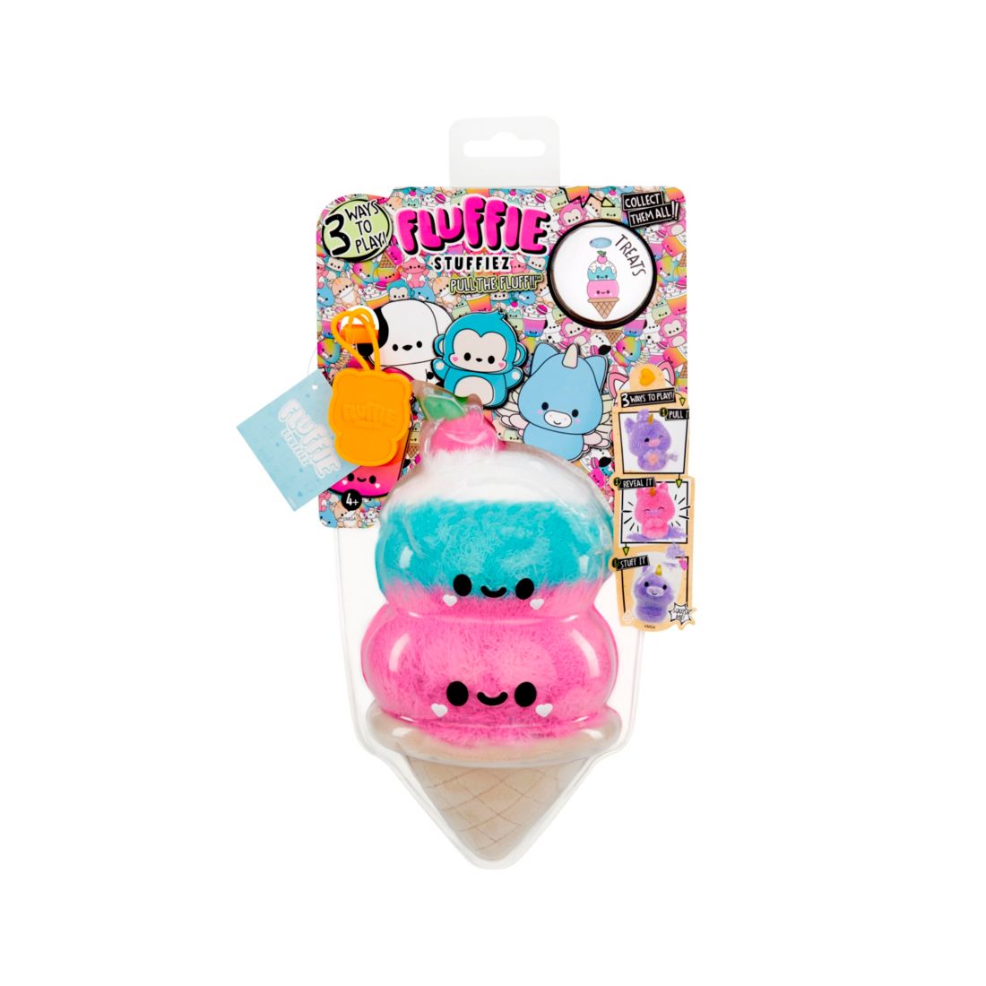 Fluffie Stuffiez Small Double Scoop Ice Cream Plush