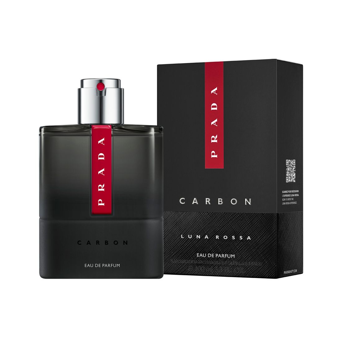 Prada Luna Rossa Carbon Eau de Parfum Spray Refillable, 3.3 oz.