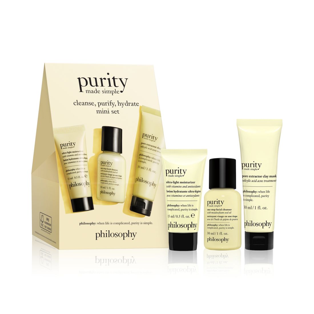 Philosophy 3-Pc. Purity Made Simple Cleanse, Purify, Hydrate Mini Set