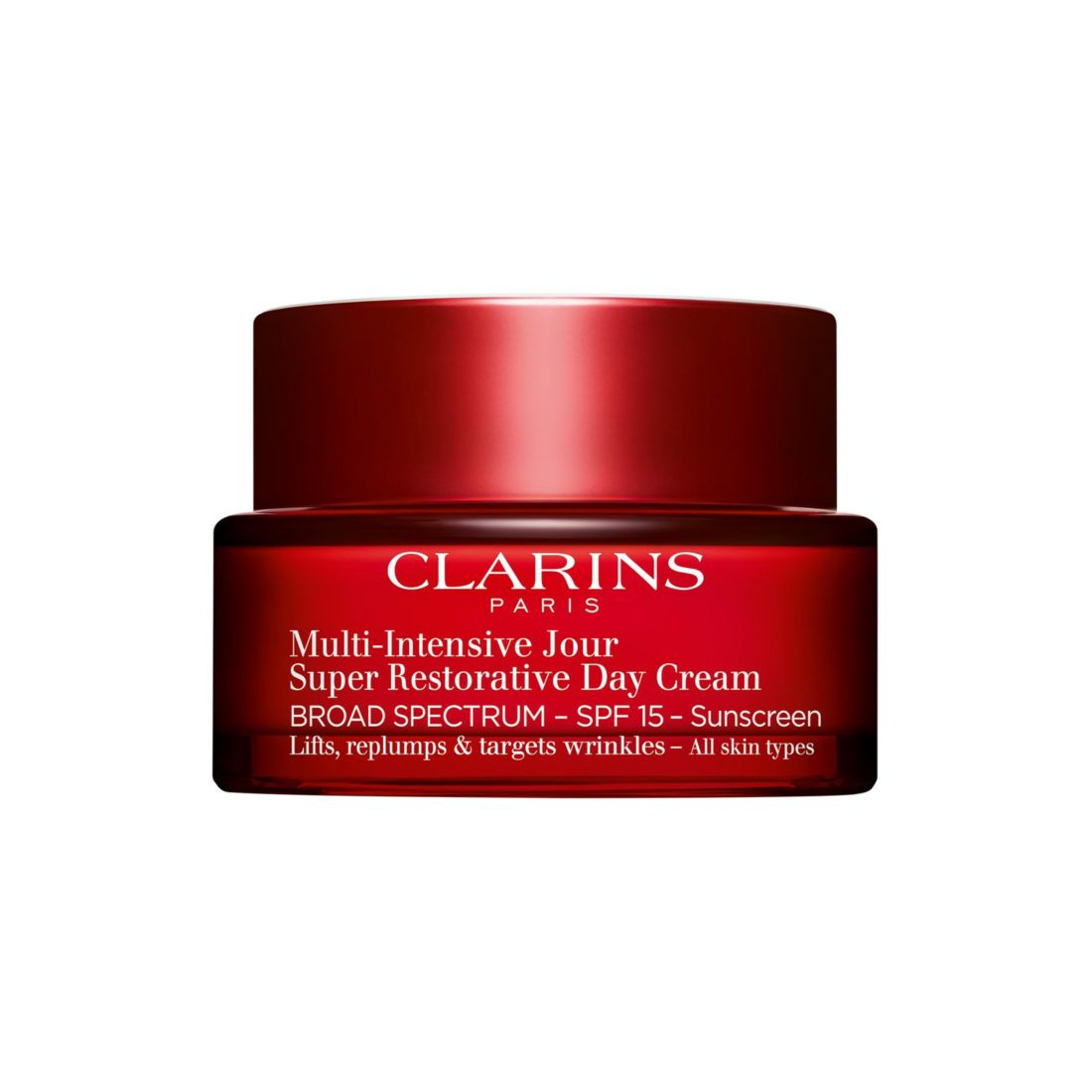 Clarins Super Restorative Day Moisturizer With Spf 15 Sunscreen