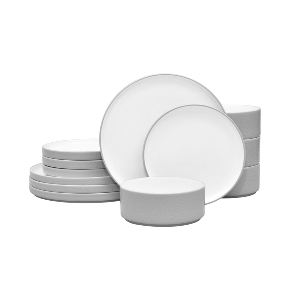 Noritake Colortex Stone 12-Piece Dinnerware Set, Service for 4
