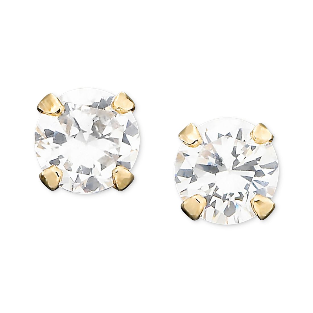 Macy's Children's 14k Gold Cubic Zirconia Stud