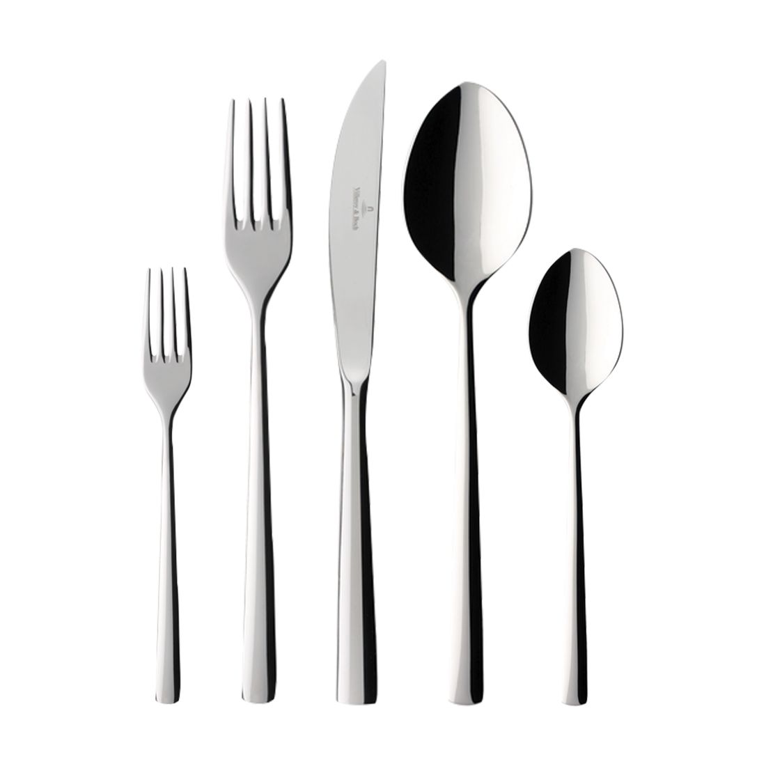 Villeroy & Boch Piemont 40 Piece Flatware Set, Service for 8