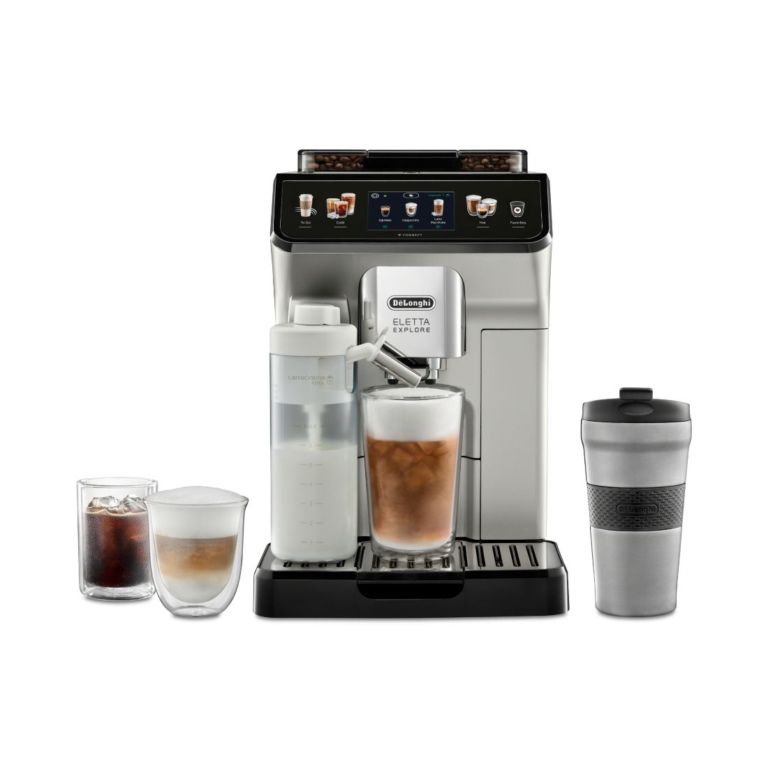 De'longhi Eletta Explore Automatic Espresso Machine with Cold Brew