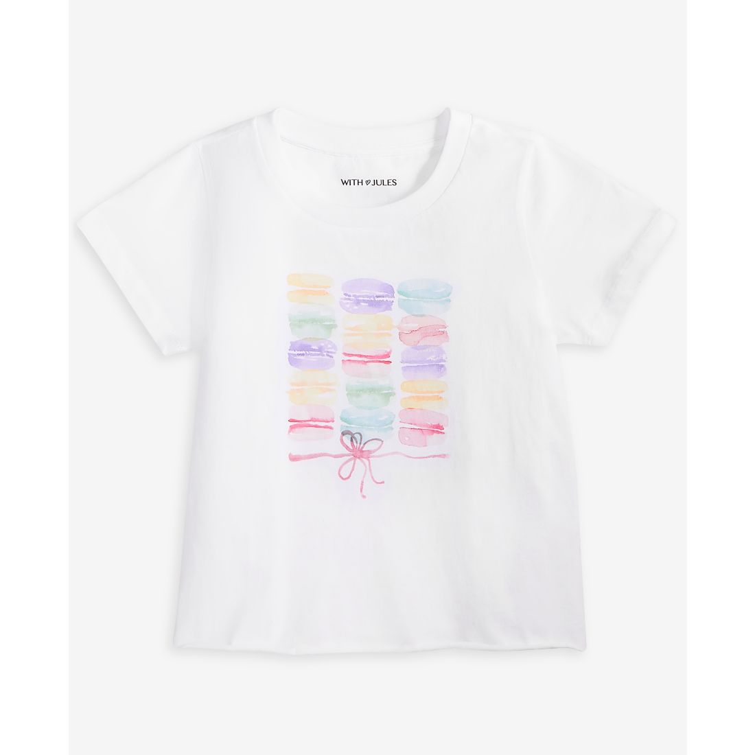 With Jules Big Girl Macaron Graphic Tee