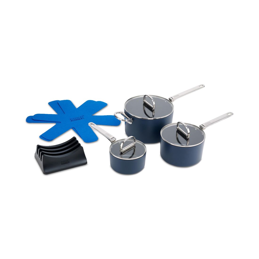 Joseph Joseph Space Ceramic Nonstick 7-Pc. Saucepan Set