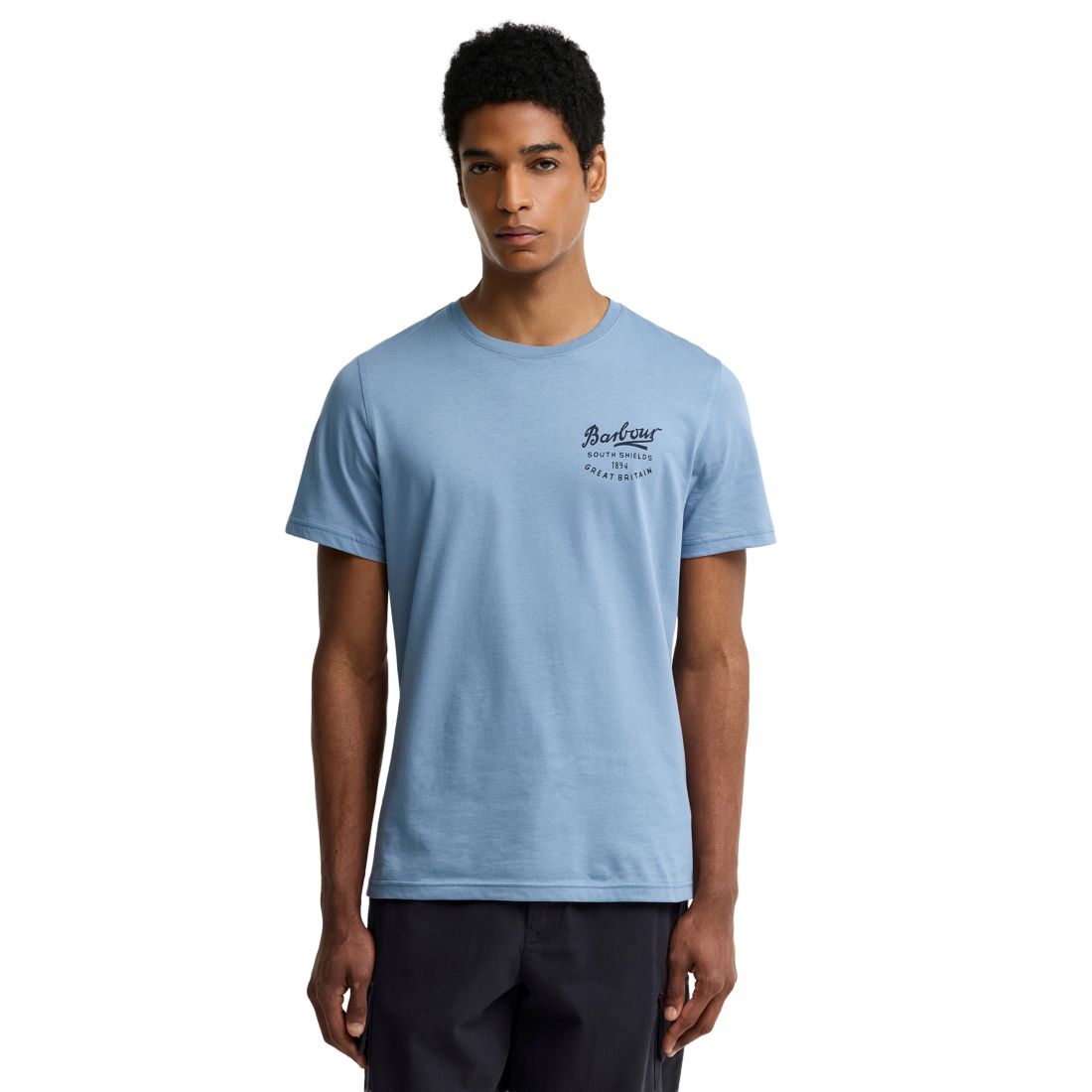 Barbour Men's Crewneck Script Logo T-Shirt