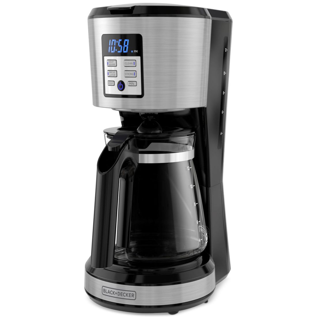 Black+Decker 12-Cup Programmable Coffeemaker with Vortex Technology