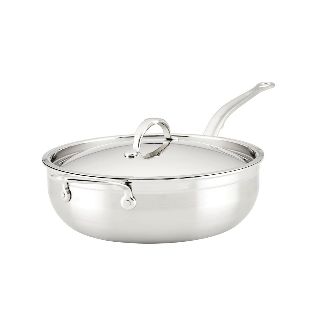 Hestan ProBond Clad Stainless Steel 5-Quart Covered Essential Pan with Helper Handle