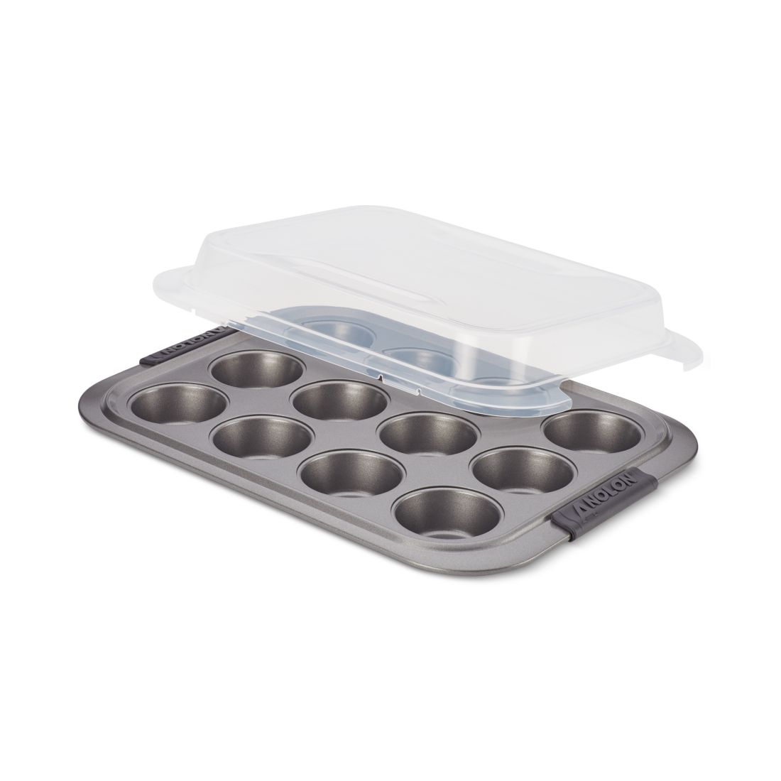 Anolon Advanced 12-Cup Covered Muffin Pan