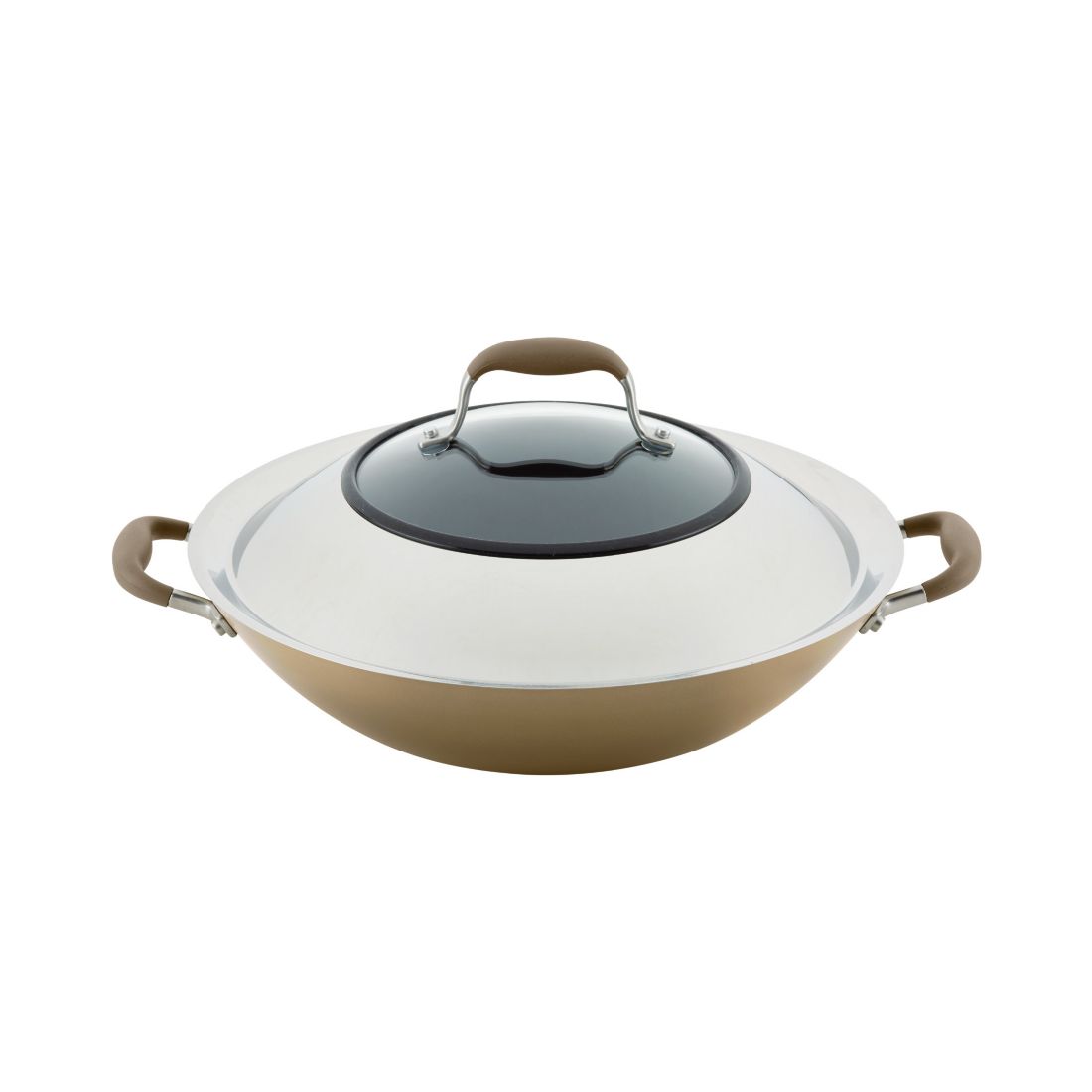 Anolon Advanced Home Hard-Anodized Nonstick Wok with Side Handles, 14"