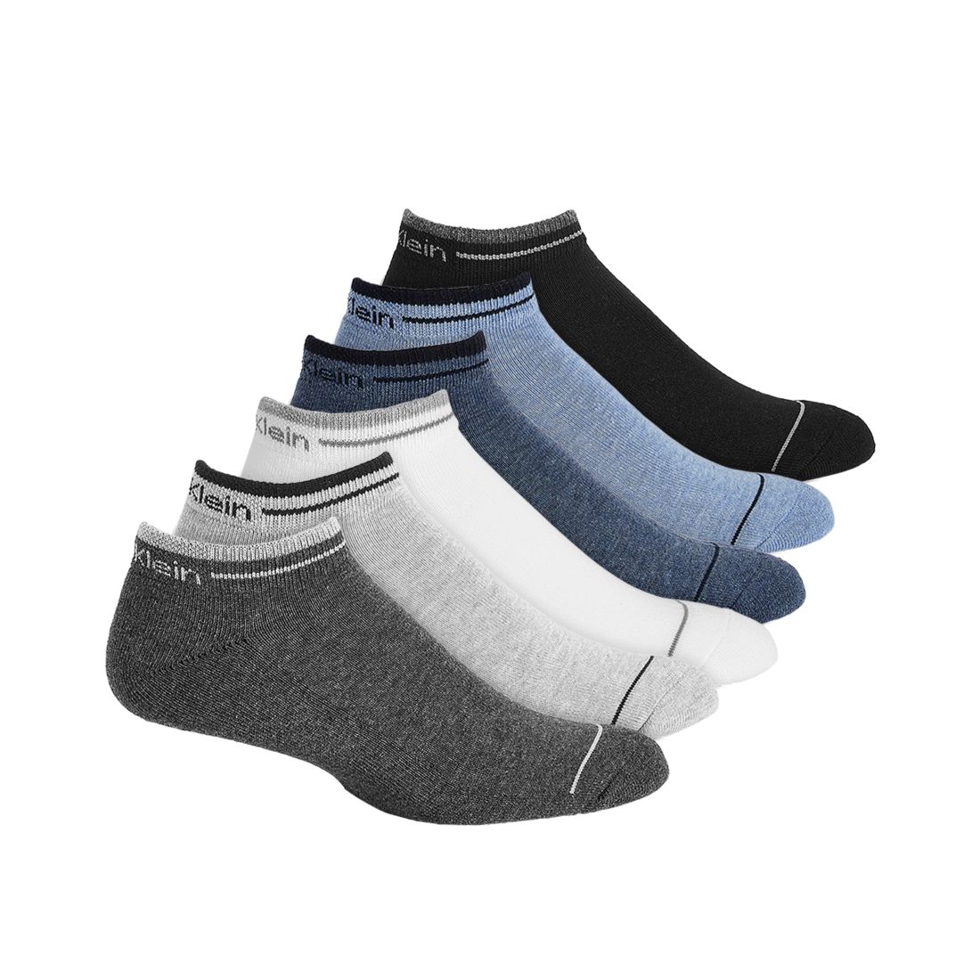 Calvin Klein Six-Pack Back Tab Ankle Socks
