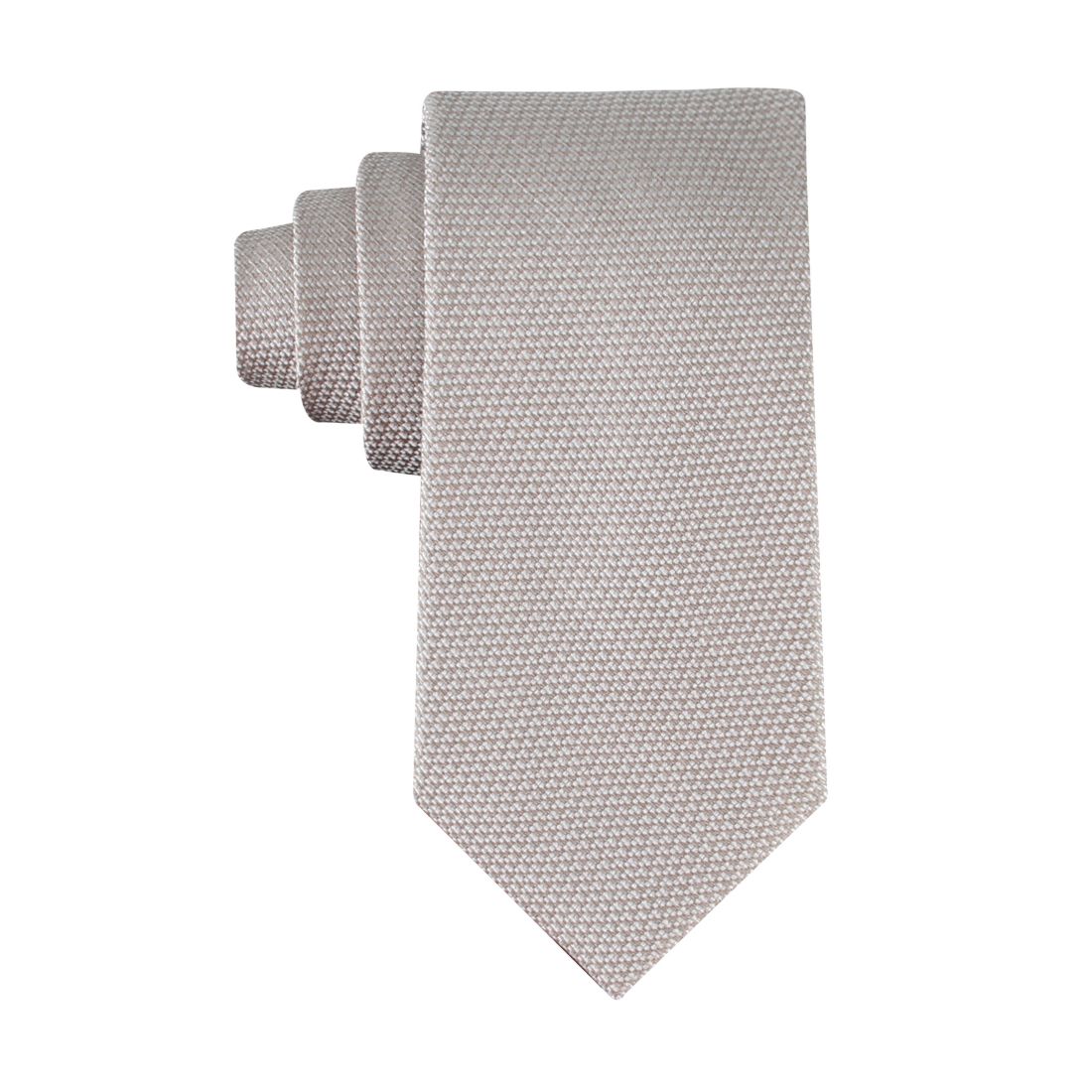 Calvin Klein Men's Textured Solid Silk & Linen Tie