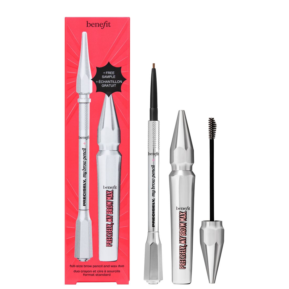 Benefit Cosmetics 3-Pc. Precisely Power Up Brow Pencil and Wax Duo Set, Full Size