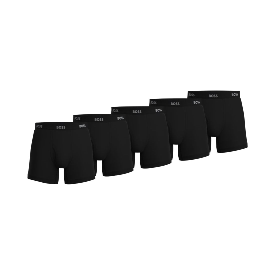 Hugo Boss Boss by Hugo Boss Men's 5-Pack Authentic Solid Boxer Briefs